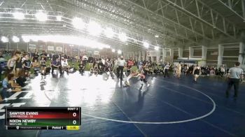 61 lbs Quarterfinals (8 Team) - Sawyer Evans, Team Prestige vs Nixon Newby, Westlake