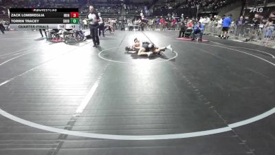160 lbs Quarterfinal - Zack Lombreglia, Iron Horse vs Torrin Tracey, Shore Thing WC
