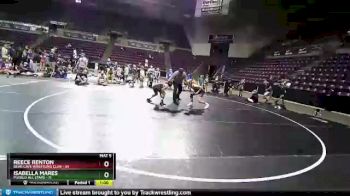 98 lbs Round 1 (10 Team) - Reece Renton, Bear Cave Wrestling Club vs Isabella Mares, Pueblo All Stars