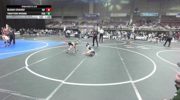66 lbs Rr Rnd 2 - Elijah Chavez, Top Rank Hammers vs Trayton Rogge, Pueblo County WC
