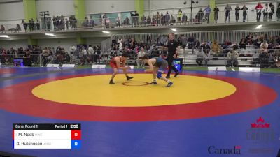 65kg Cons. Round 1 - Mathieu Noob, Matmen WC vs David Hutcheson, Jr Huskies