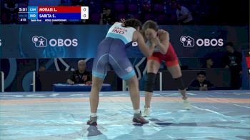 59 kg 1/8 Final - Linda Morais, Canada vs Sarita Sarita, India