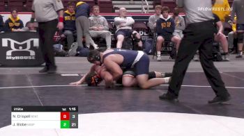 215 lbs Semifinal - Nathan Crispell, Benton vs Jared Blobe, Notre Dame Green Pond