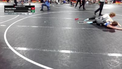 125/135 Round 5 - Thomas Rich, Palmetto State Wrestling vs Jon Brock, The Storm Wrestling Center