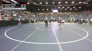 100 lbs Champ. Round 1 - Emersyn Copper, Hays Hs vs Savanna Bruce, Kansas City - Piper HS