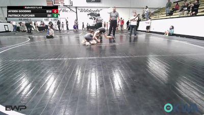 96 lbs Rr Rnd 5 - Ayiden Gooding, Wyandotte Youth Wrestling vs Pattrick Fletcher, Brushy Wrestling Club