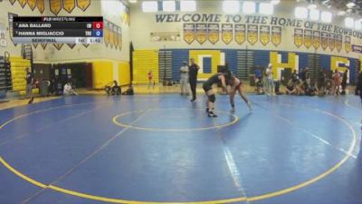 138 lbs Semifinal - Hanna Migliaccio, Riverview High School vs Ana Ballard, Eagles WC