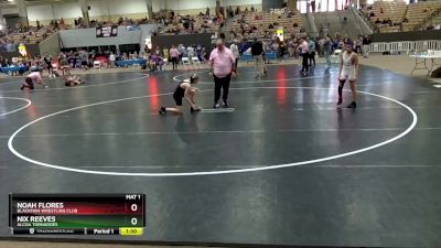 95 lbs Cons. Round 2 - Noah Flores, Blackman Wrestling Club vs Nix Reeves, Alcoa Tornadoes