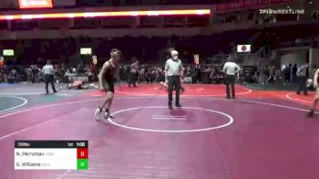 132 lbs Consi Of 8 #1 - Nathan Perryman, Temecula Valley vs Gabe Williams, Gold Rush