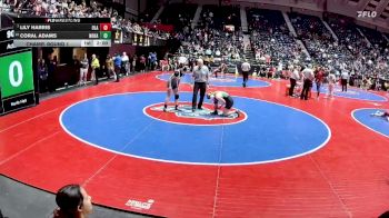 135 lbs Champ. Round 1 - Lily Harris, Ola vs Coral Adams, North Hall