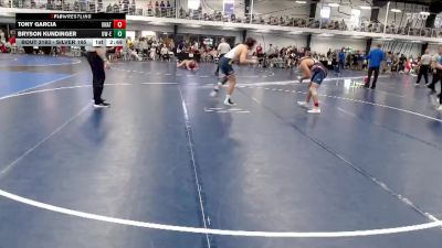 Silver 165 lbs Cons. Round 4 - Bryson Kundinger, Wisconsin-Eau Claire vs Tony Garcia, Unattached