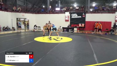 70 kg Consi Of 16 #1 - Brady Hankin, Northern Colorado Wrestling Club vs Ty Whalen, Njrtc