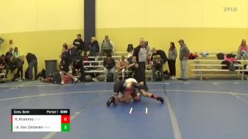 90 lbs Cons. Semi - Avery Van Zelderen, Moen Wrestling Academy vs Hunter Kromrey, Crass Trained Wrestling