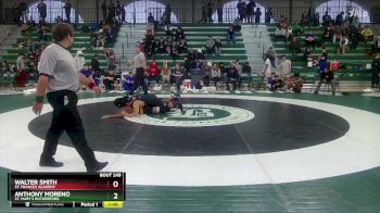 144 lbs Semifinal - Anthony Moreno, St. Mary`s Rutherford vs Walter Smith, St. Frances Academy