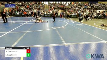 76 lbs Quarterfinal - William Charles, Deer Creek Wrestling Club vs Liam Kappler, Choctaw Ironman Youth Wrestling