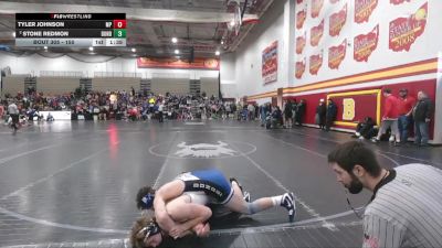 150 lbs Champ. Round 3 - Tyler Johnson, Massillon Perry vs Stone Redmon, Dundee