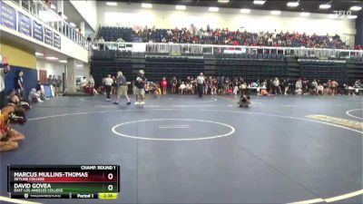 133 lbs Champ. Round 1 - Marcus Mullins-Thomas, Skyline College vs David Govea, East Los Angeles College