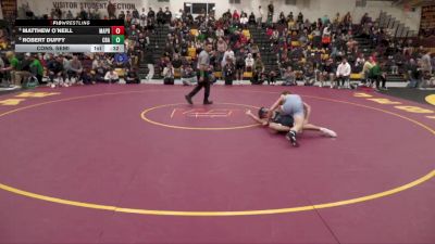144 lbs Cons. Semi - Matthew O`neill, Malvern Prep vs Robert Duffy, Christian Brothers Academy