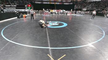 4A 132 lbs Quarterfinal - Kai Gachupin, St. Pius X vs Manny Valdez, Belen