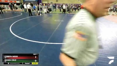 86 lbs 5th Place Match - Romen Cruz, AZ vs Corbyn Weiss, WI