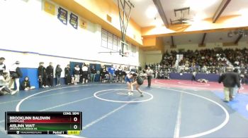 138 lbs Cons. Semi - Brooklinn Baldwin, Snowflake vs Aislinn Wait, Arizona Lutheran HS