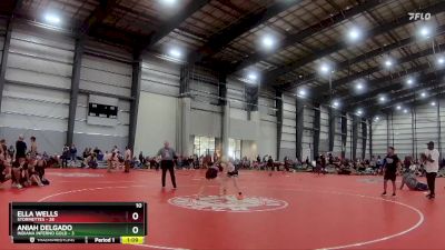 100 lbs Semis & 1st Wrestleback (8 Team) - Ella Wells, STORMETTES vs Aniah Delgado, Indiana Inferno Gold