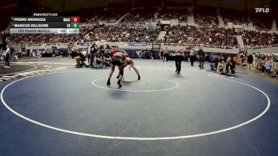 138-D3 1st Place Match - Marcus Killgore, Sahuarita High School vs Pedro Mendoza, Walden Grove High School