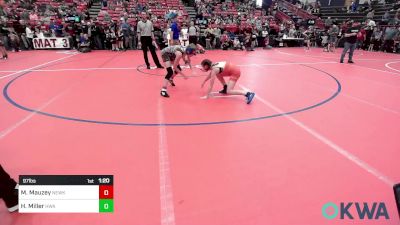 97 lbs Rr Rnd 1 - Maddy Mauzey, Newkirk Takedown vs Harley Miller, HURRICANE WRESTLING ACADEMY