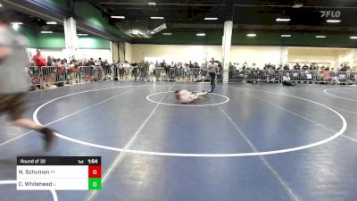 80 lbs Round Of 32 - Nathan Schuman, PA vs Cam Whitehead, IL