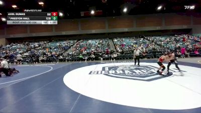 97-104 lbs Round 2 - Preston Hall, Yerington Lions Youth Wrestlin vs Axel Dumas, Oakdale