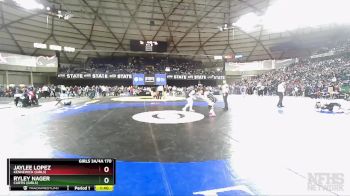 Girls 3A/4A 170 Quarterfinal - Ryley Nager, Curtis (Girls) vs Jaylee Lopez, Kennewick (Girls)