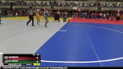 100 lbs Semifinal - Kai Jacobson, LAW vs Logan Grant, LAW