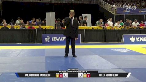 Kailani Shayne Hasenauer vs Amelia Noelle Guinn 2026 Pan Kids Jiu-Jitsu IBJJF Championship