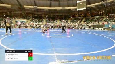 73 lbs Round Of 32 - Estevan Maximo, Tuscon Cyclones vs COLE MARTIN, Greater Heights Wrestling