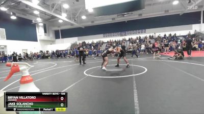 138 lbs Cons. Round 6 - Bryan Villatoro, Anaheim vs Jake Solancho, Santiago High School