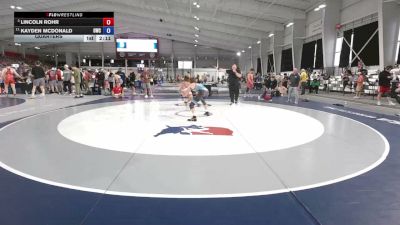 132 lbs Quarters - Lincoln Rohr vs Kayden Mcdonald, Olympia Wrestling Club