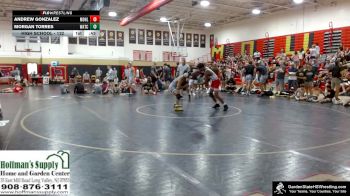 High School - 132 lbs Consolation Round 2 - Andrew Gonzalez, Morris Hills vs Morgan Torres, Watchung Hills