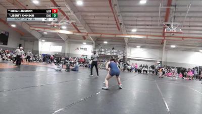 125 lbs 5th Place Match - Liberty Johnson, Clermont Northeastern High School vs Maya Hammond, Garrett