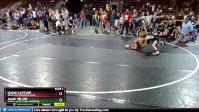 72-73 lbs Round 1 - Gage Miller, Pueblo West Storm Wrestling vs Isaiah Lefever, Bear Cave Wrestling Club