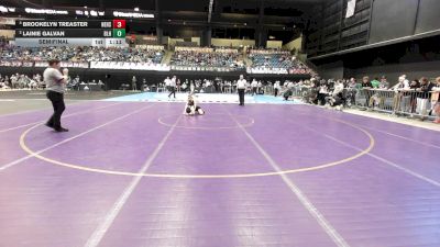 105 lbs Semifinal - Brookelyn Treaster, Newton HS vs Lainie Galvan, Basehor-Linwood HS