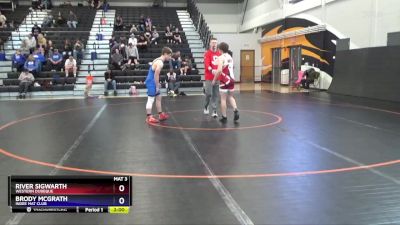 16U-4 lbs Round 1 - River Sigwarth, Western Dubeque vs Brody McGrath, Indee Mat Club