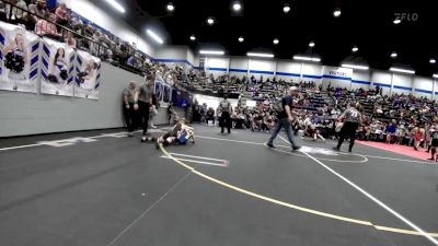 64 lbs Semifinal - August Milligan, Pauls Valley Panther Pinners vs Jaxon Taylor, Standfast