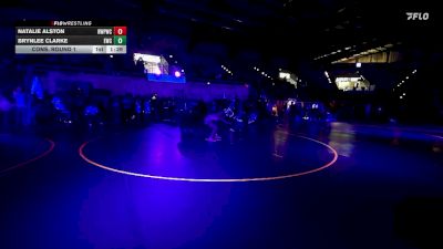124-130 lbs Cons. Round 1 - Brynlee Clarke, Empire Wrestling Club vs Natalie Alston, Riverton Wolf Pack Wrestling Club