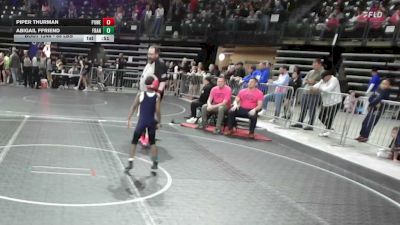 55 lbs Semifinal - Piper Thurman, Power Half Wrestling Academy vs Abigail Ffriend, Franklin