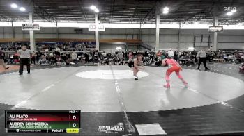 85 lbs Cons. Round 1 - Ali Plato, Pocatello Grapplers vs Aubrey Schmazdka, Grangeville Youth Wrestling Cl