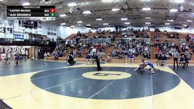 165 lbs Semifinal - Alec Brodbeck, Hudson vs Carter Wickes, Brunswick