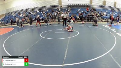 14U Girls - 80 lbs Quarters - Sydney Daxberger, Falcons Wrestling Club vs Bryn Ouimette, Toss Em Up Wrestling Academy