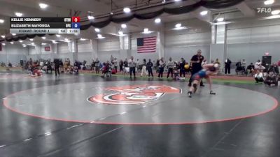 110 lbs Champ. Round 1 - Elizabeth Mayorga, Brewton Parker vs Kellie Kennedy, Otterbein