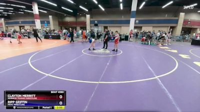 97 lbs Cons. Round 3 - Clayton Merritt, Warrior Trained Wrestling vs Ripp Griffin, MAAC Wrestling