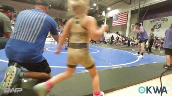 51 lbs Rr Rnd 3 - Renezmae Merrell, Mannford Pirate Youth Wrestling vs Ember Shelton, Team Tulsa Wrestling Club